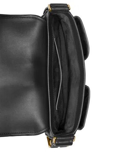 Michael Kors Michael  Colby Small Leather Shoulder Bag In Black