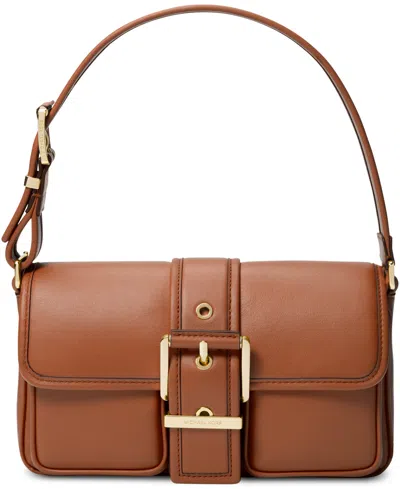 Michael Kors Michael  Colby Small Leather Shoulder Bag In Luggage