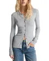 Michael Kors Collection Bette Cashmere Cardigan In Pearl Heather