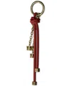 Michael Kors Gold-tone And Speckled Cord Bag Charm In Pink