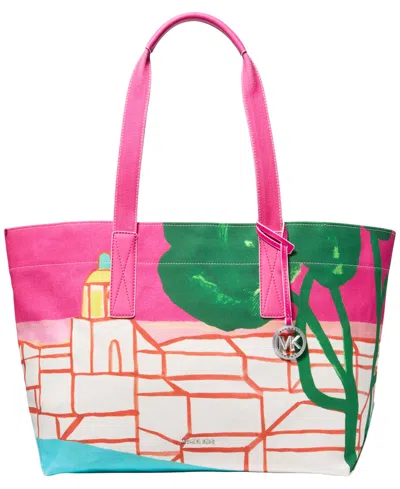 Michael Kors Michael  Cotton Extra-large Tote Handbag In Multi