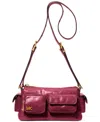 Michael Kors Dakota Small Leather Shoulder Bag In Burgundy