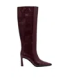 Michael Kors Michael  Darrah Burnished Boots In Burgundy