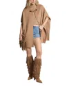 Michael Kors Michael  Double Faced Cape In Brown