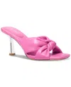 Michael Kors Elena Leather Sandals In Cerise