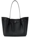 Michael Kors Michael  Emilia Extra Large East West Center Zip Tote Bag In Black