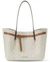 Michael Kors Michael  Emilia Extra Large East West Zip Pocket Tote Bag In Multi