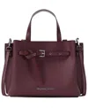 Michael Kors Emilia Small Satchel In Burgundy