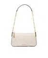 Michael Kors Monogram-pattern Shoulder Bag In Neutral