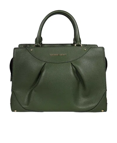 Michael Kors Michael  Enzo Medium Satchel Bag In Black