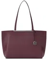 Michael Kors Michael  Evelyn Extra Large East West Top Zip Tote In Burgundy