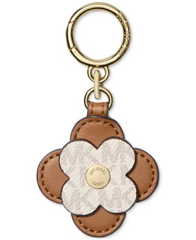 Michael Kors Michael  Flower Key Charm In Vanilla,acorn