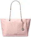 Michael Kors Michael  Georgia Extra Large Top Zip Tote Bag In Smokey Rose