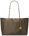 Michael Kors Michael  Georgia Extra-large Top Zip Tote In Brown,acorn