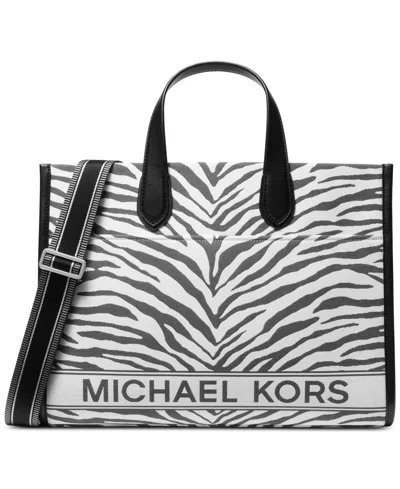 Michael Kors Michael  Gigi Large Grab Tote In Animal Print