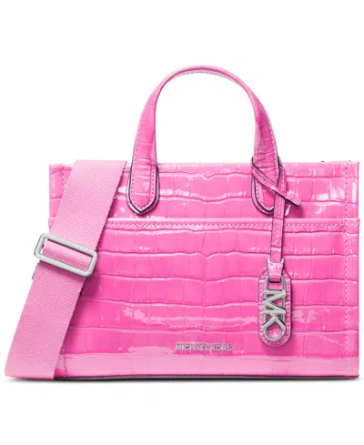 Michael Kors Small Chantal Messenger Bag In Cerise