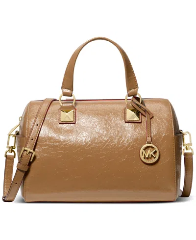 Michael Kors Michael  Grayson Small Duffle Satchel In Husk