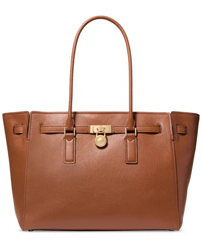 Michael Kors Michael  Hamilton Leather Extra Large Tote In Brown