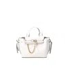Michael Kors Michael  Hamilton Legacy Leather Belted Satchel In White