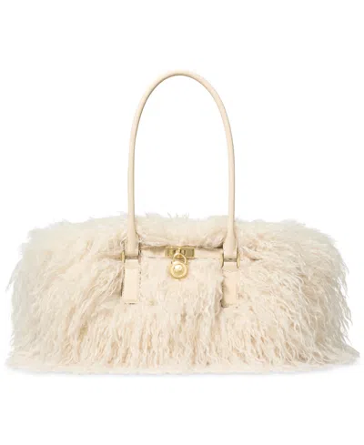 Michael Kors Michael  Hamilton Medium East West Shoulder Tote In Neutral