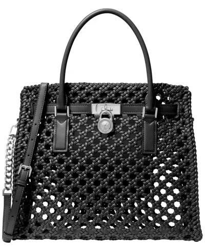 Michael Kors Michael  Hamilton Modern Large Tote Handbag In Black