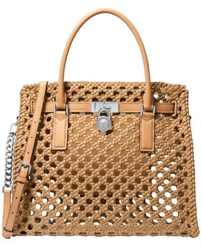 Michael Kors Michael  Hamilton Modern Large Tote Handbag In Brown