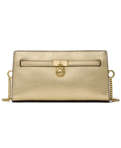 Michael Kors Michael  Hamilton Moderne Convertible Crossbody Bag In Gold