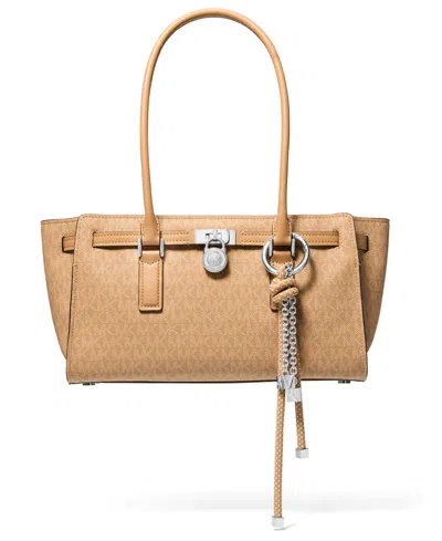 Michael Kors Michael  Hamilton Moderne East West Medium Tote Bag In Brown