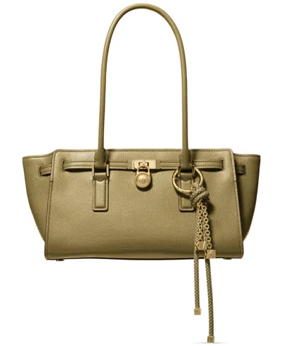 MICHAEL KORS HAMILTON MODERNE SMALL LEATHER SATCHEL
