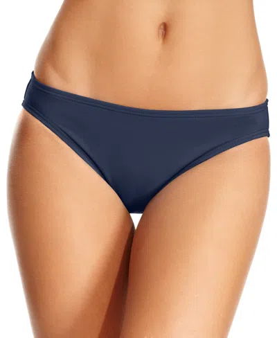 Michael Kors Michael  Hipster Bikini Bottoms In Blue