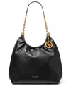 Michael Kors Indie Large Cinched Shoulder Bag In Black