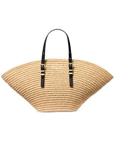 MICHAEL KORS MICHAEL MICHAEL KORS ISA FAN LARGE WOVEN TOTE