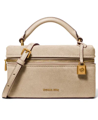 Michael Kors Michael  Jana Top Handle Mini Crossbody Handbag In Brown