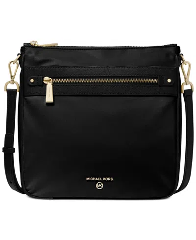 Michael Kors Michael  Jet Set Charm North South Crossbody In Black,gold