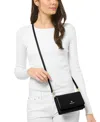 Michael Kors Michael  Jet Set Charm Small Phone Crossbody In Black,gold
