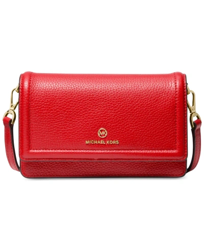 Michael Kors Michael  Jet Set Charm Small Phone Crossbody In Lacquer Red