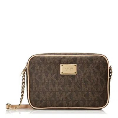 Michael Kors Michael  Jet Set Large Crossbody Bag In Brown