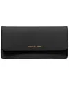 Michael Kors Michael  Jet Set Large Flat Wallet In Black