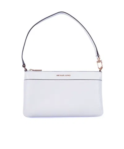 Michael Kors Michael  Jet Set Medium Clutch Bag In White