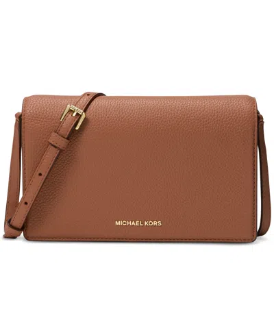 Michael Kors Michael  Jet Set Medium Flap Crossbody In Luggage