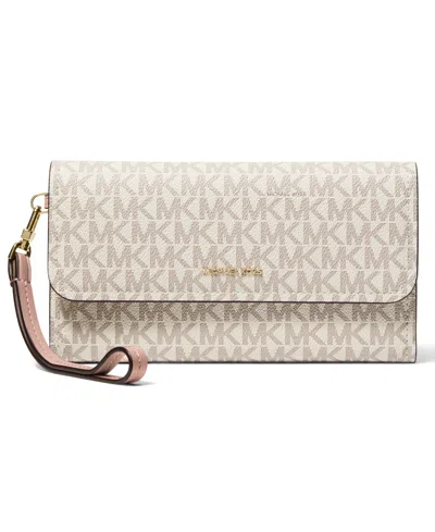 Michael Kors Michael  Jet Set Medium Flap Double Zip Wristlet