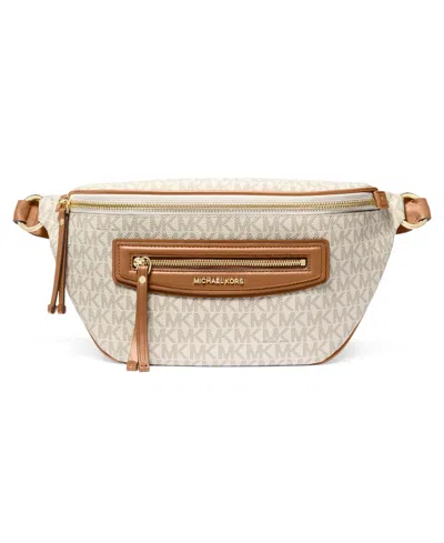 Michael Kors Michael  Jet Set Medium Sling Messenger Handbag In Gray