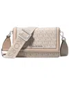Michael Kors Michael  Jet Set Mini Phone Webbing Crossbody In Light Sand