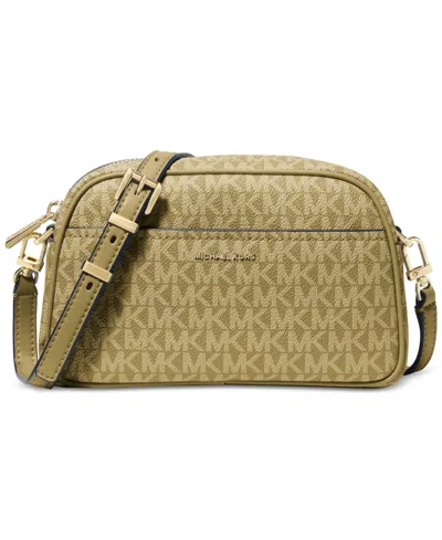 Michael Kors Michael  Jet Set Small Camera Crossbody In Green