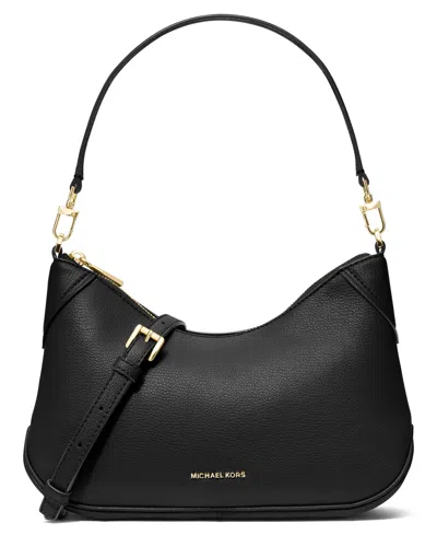 Michael Kors Michael  Jet Set Small Convertible Pouchette Bag In Black