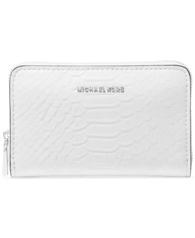 Michael Kors Michael  Jet Set Small Leather Zip Around Card Case