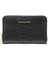 Michael Kors Michael  Jet Set Small Leather Zip Around Card Case