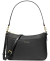 Michael Kors Michael  Jet Set Small Nylon Top Zip Pochette Crossbody In Black