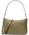 Michael Kors Michael  Jet Set Small Nylon Top Zip Pochette Crossbody In Green