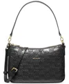 Michael Kors Michael  Jet Set Small Top Zip Pochette Crossbody In Black
